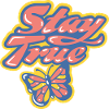 Stay True – Buntes Retro-Design