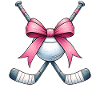 Coquette Bow Street Hockey Stick Ball Mothers Day