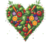 Cœur sain Fruit & Veggie Illustration