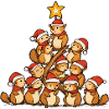 Eichhörnchen Weihnachten Christbaum