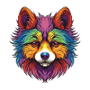 Pomeranian Dog Portrait