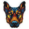 Doberman Dog Portrait