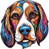 Beagle Dog Portrait