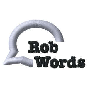 RobWords logo broderet