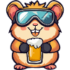 Hamster Apres Ski Bier Comic