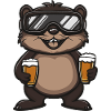Beaver Après Ski Beer Comic
