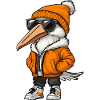 Pelican Bird Cool Comic