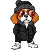 Beagle Dog Cool Comic