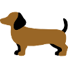 Dackel Silhouette – Minimalistisches Hundedesign