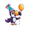 Toucan oiseau anniversaire bébé