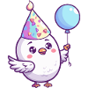 Colombe oiseau anniversaire bébé