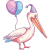 Pelican Bird Birthday Baby