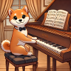 Shiba Inu Pianist