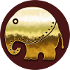 Golden Elephant (Ethno, Circle)