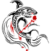 Requin à la rose