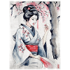 Geisha aquarelle