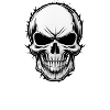 Rock Music Skull