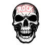 Rock Music Skull