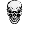 Rock Music Skull