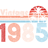Millésime 1985 Palmiers Rétro Anniversaire