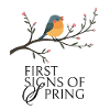 Vogel am Blütenzweig 