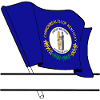 Kentucky flag text banner
