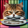 Cat with fish