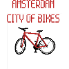 Amsterdam Bike - Pixel Red