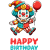 Clown Happy Birthday