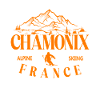 Chamonix Skigebiet Französische Alpen Ski-Souvenir