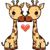 Giraffe Couple Valentine's Day