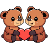 Bear Couple Valentine's Day