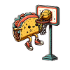 Taco Basketball Joueur de basket-ball