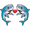 Shark Couple Heart