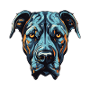 Great Dane Dog Portrait