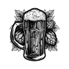 Beer Mug Hops Malt Beer