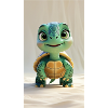 Skurrile 3D-animierte Schildkröte