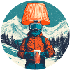 Die Lampen auf der Piste