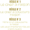Les regles du chef