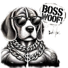 Bosswoof Gold Necklace Dog