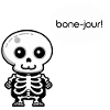 Bone-jour! - Funny Skeleton Pun