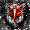 Steampunk retro style Eagle
