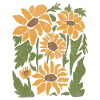 Boho Sunflower Wildflowers