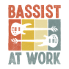 Bassiste Au Travail Bassiste Musicien