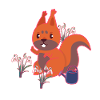 Spring Squirrel Snowdrop Kids