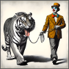 Spaziergang mit Tiger
