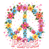Flower Power Peace Zeichen