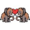 Couple mammouth Saint-Valentin