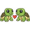 Tortue Couple Saint-Valentin
