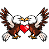 Couple d’aigles Saint-Valentin